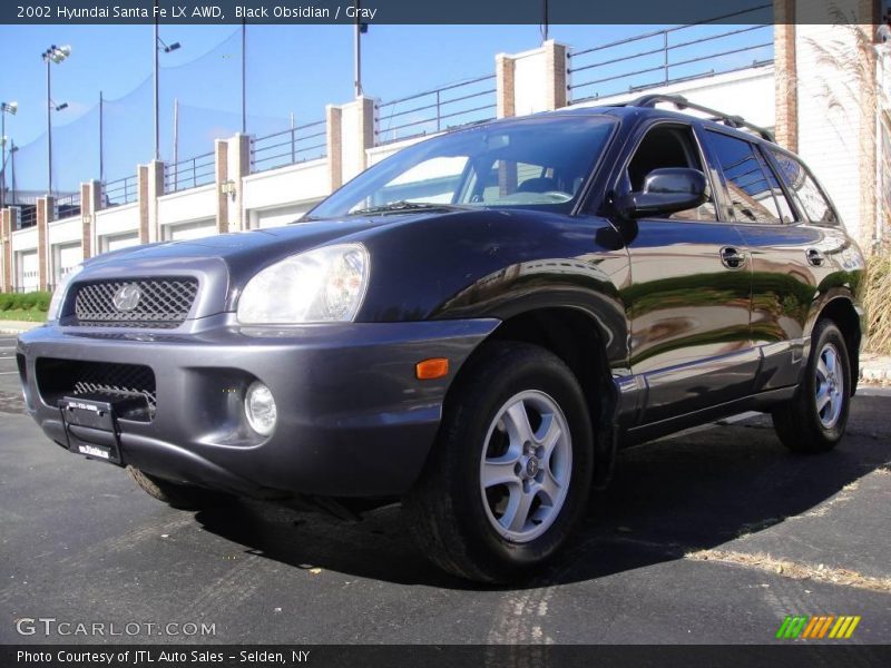 Black Obsidian / Gray 2002 Hyundai Santa Fe LX AWD