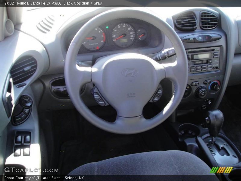 Black Obsidian / Gray 2002 Hyundai Santa Fe LX AWD