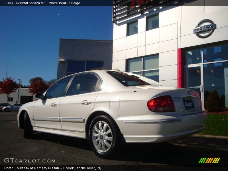 White Pearl / Beige 2004 Hyundai Sonata V6