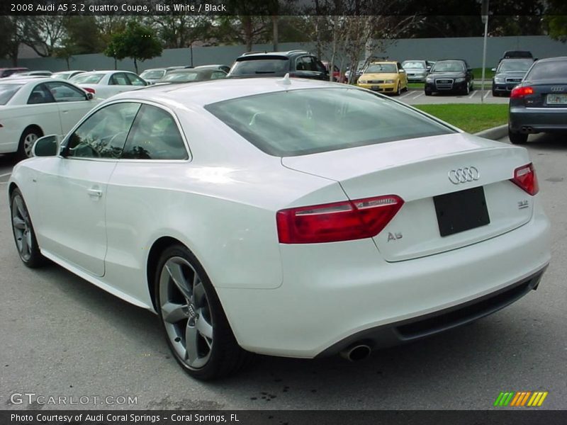 Ibis White / Black 2008 Audi A5 3.2 quattro Coupe