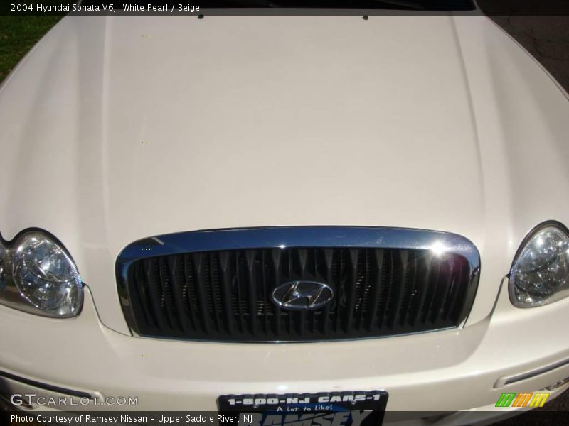 White Pearl / Beige 2004 Hyundai Sonata V6