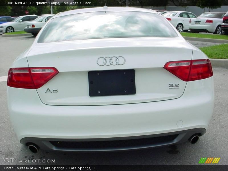 Ibis White / Black 2008 Audi A5 3.2 quattro Coupe