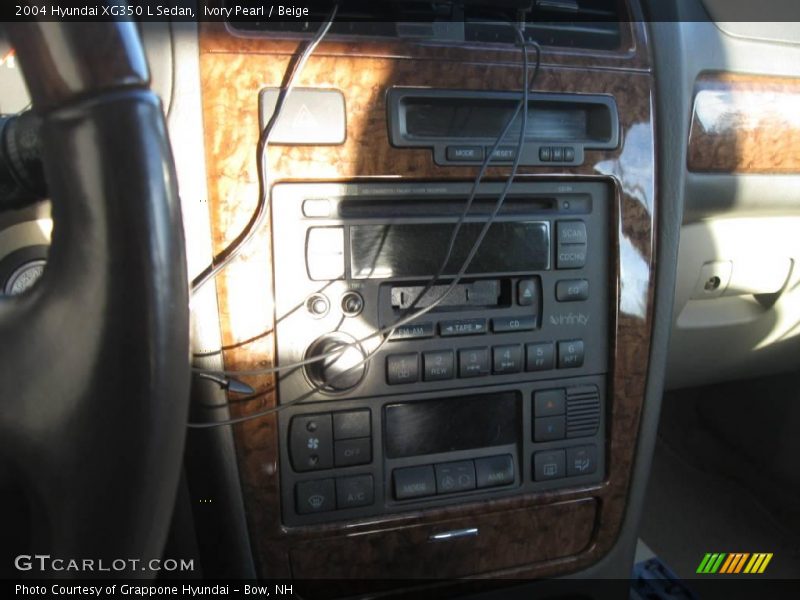Ivory Pearl / Beige 2004 Hyundai XG350 L Sedan