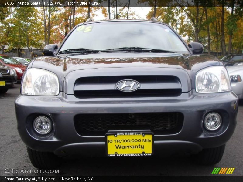 Moonlit Blue / Gray 2005 Hyundai Santa Fe GLS 4WD