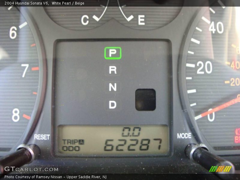 White Pearl / Beige 2004 Hyundai Sonata V6