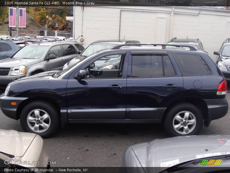 Moonlit Blue / Gray 2005 Hyundai Santa Fe GLS 4WD