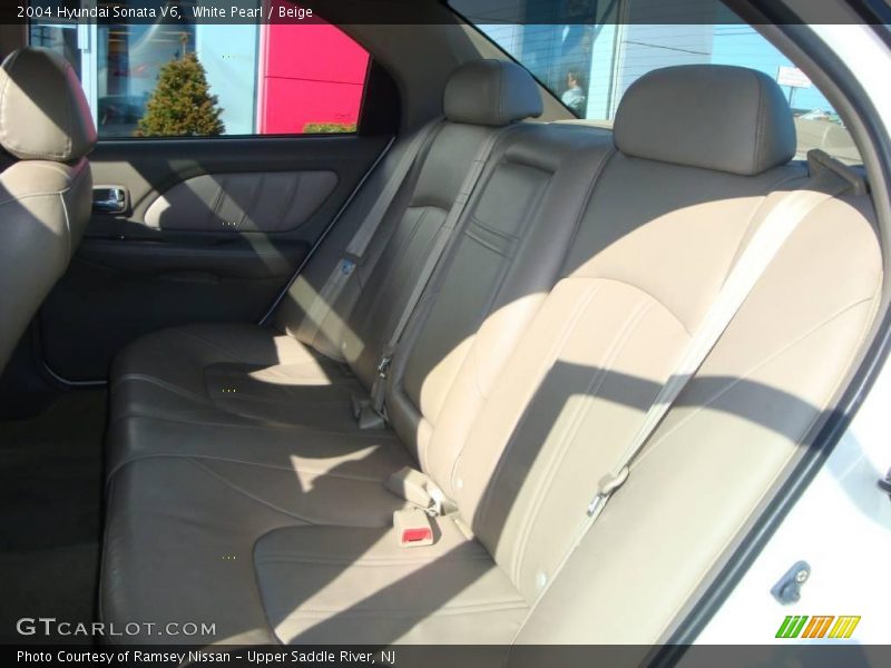 White Pearl / Beige 2004 Hyundai Sonata V6