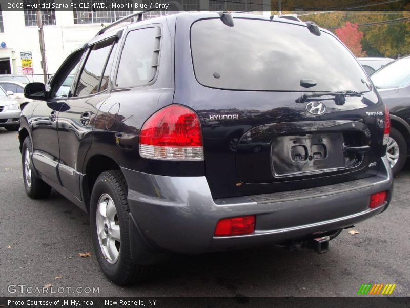 Moonlit Blue / Gray 2005 Hyundai Santa Fe GLS 4WD