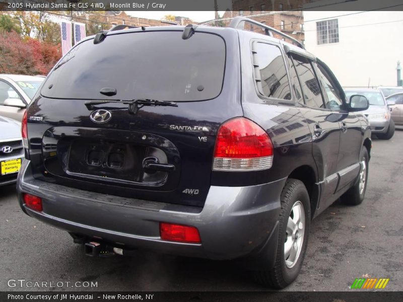 Moonlit Blue / Gray 2005 Hyundai Santa Fe GLS 4WD