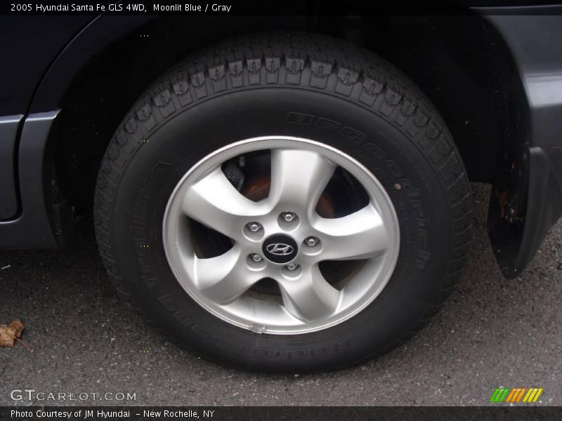 Moonlit Blue / Gray 2005 Hyundai Santa Fe GLS 4WD