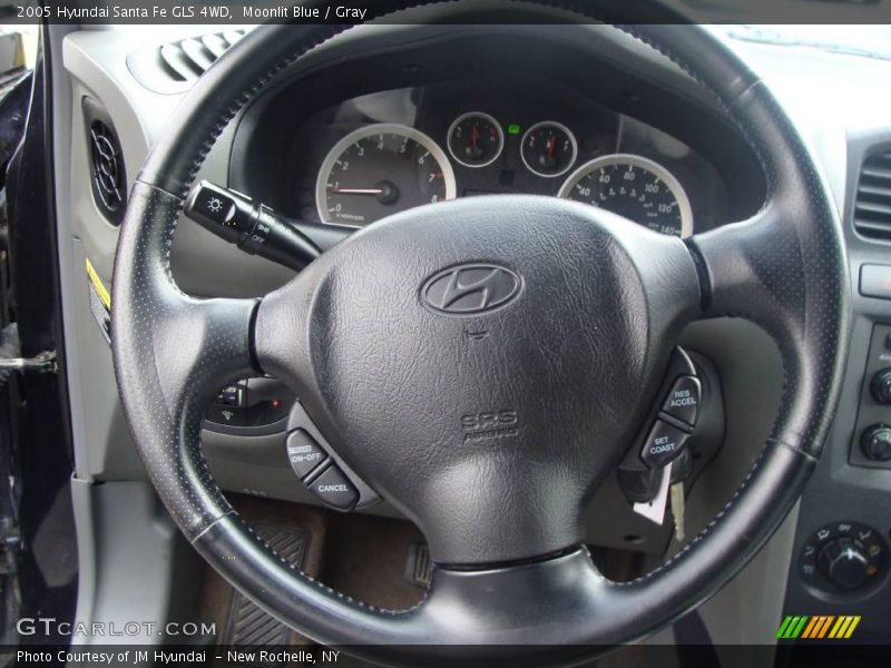 Moonlit Blue / Gray 2005 Hyundai Santa Fe GLS 4WD