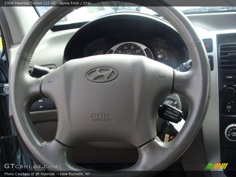 Alpine Frost / Gray 2006 Hyundai Tucson GLS V6