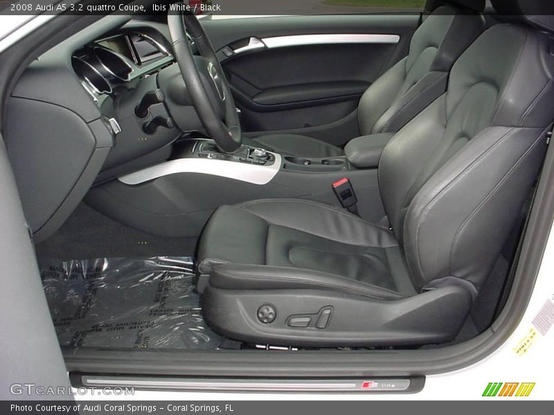 Ibis White / Black 2008 Audi A5 3.2 quattro Coupe