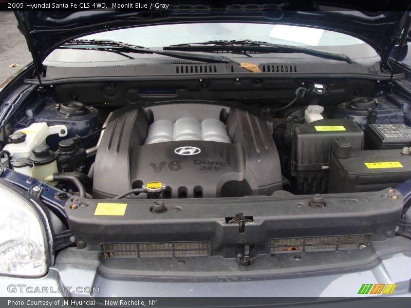 Moonlit Blue / Gray 2005 Hyundai Santa Fe GLS 4WD