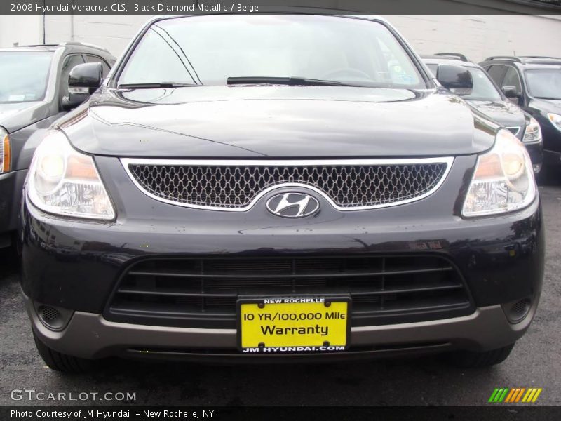 Black Diamond Metallic / Beige 2008 Hyundai Veracruz GLS