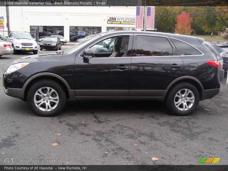 Black Diamond Metallic / Beige 2008 Hyundai Veracruz GLS