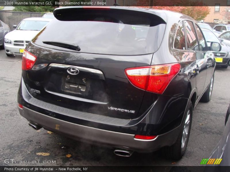 Black Diamond Metallic / Beige 2008 Hyundai Veracruz GLS