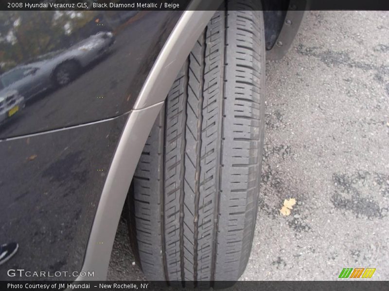 Black Diamond Metallic / Beige 2008 Hyundai Veracruz GLS
