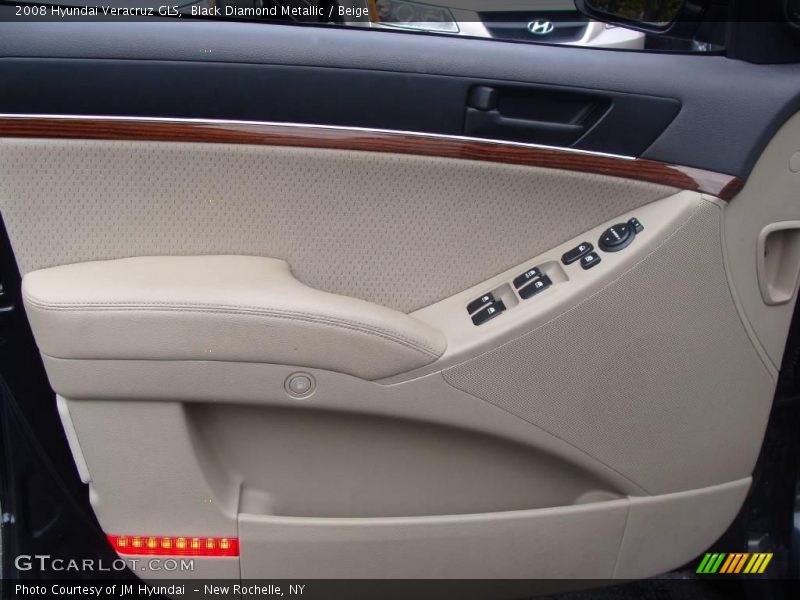 Black Diamond Metallic / Beige 2008 Hyundai Veracruz GLS