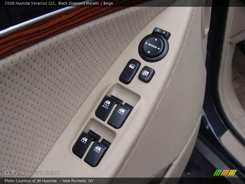 Black Diamond Metallic / Beige 2008 Hyundai Veracruz GLS