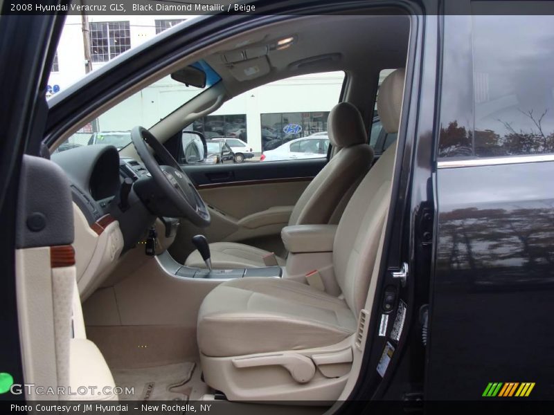 Black Diamond Metallic / Beige 2008 Hyundai Veracruz GLS