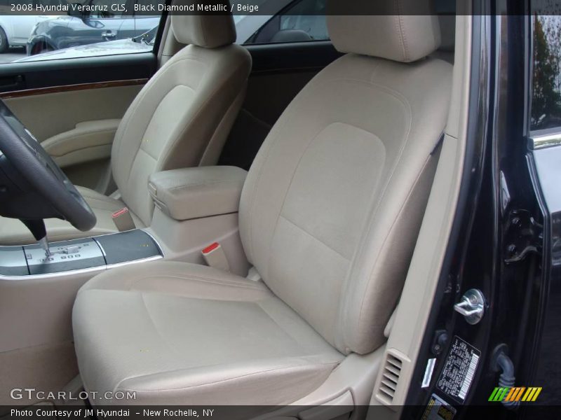 Black Diamond Metallic / Beige 2008 Hyundai Veracruz GLS