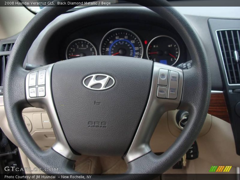 Black Diamond Metallic / Beige 2008 Hyundai Veracruz GLS