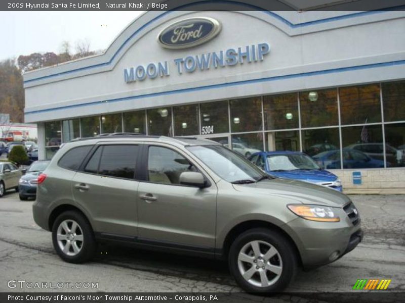 Natural Khaki / Beige 2009 Hyundai Santa Fe Limited
