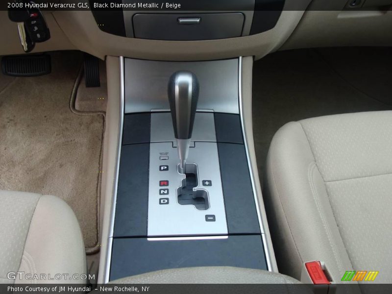 Black Diamond Metallic / Beige 2008 Hyundai Veracruz GLS