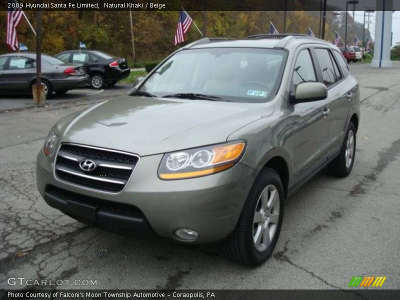 Natural Khaki / Beige 2009 Hyundai Santa Fe Limited