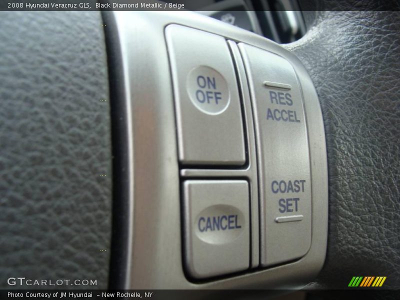 Black Diamond Metallic / Beige 2008 Hyundai Veracruz GLS