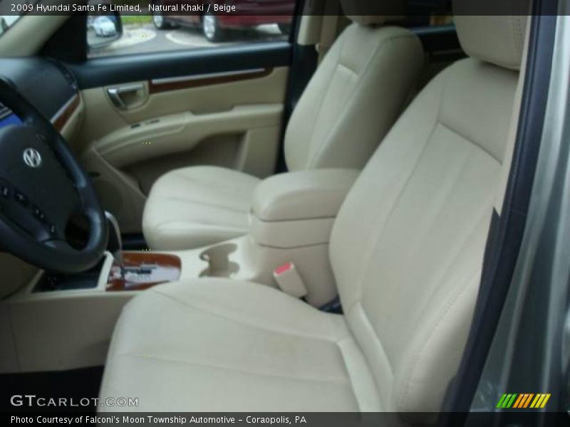 Natural Khaki / Beige 2009 Hyundai Santa Fe Limited