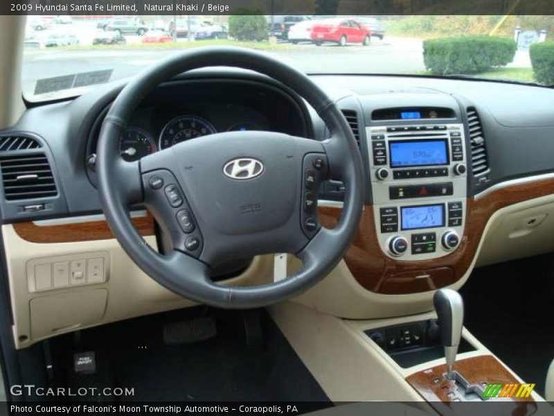 Natural Khaki / Beige 2009 Hyundai Santa Fe Limited