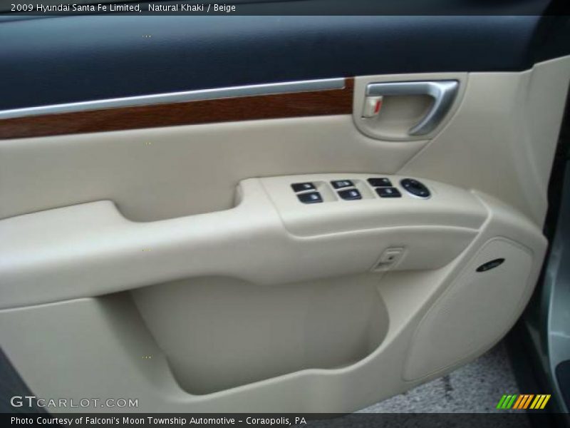 Natural Khaki / Beige 2009 Hyundai Santa Fe Limited