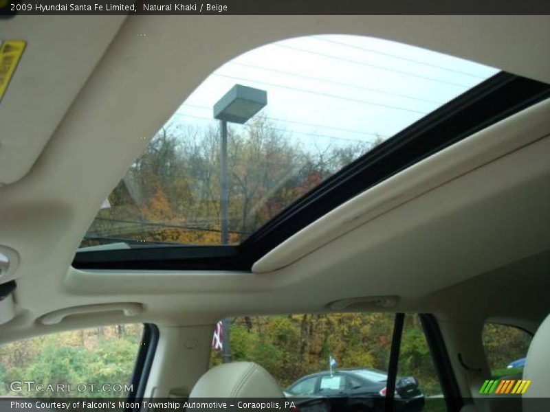 Natural Khaki / Beige 2009 Hyundai Santa Fe Limited