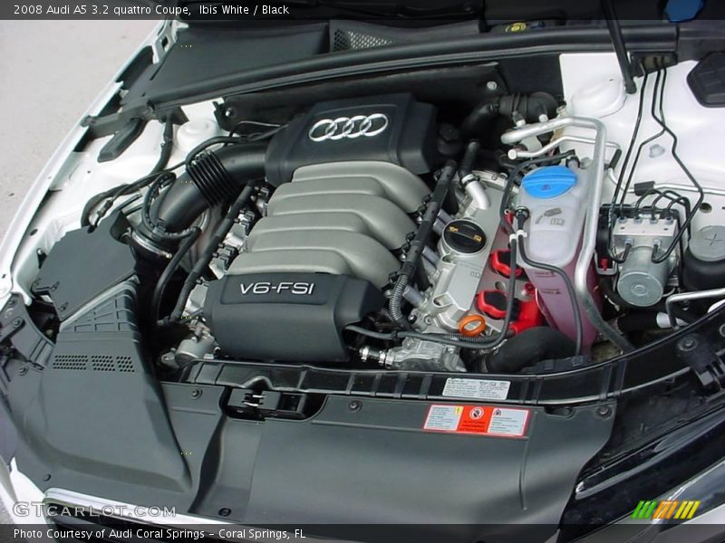 Ibis White / Black 2008 Audi A5 3.2 quattro Coupe