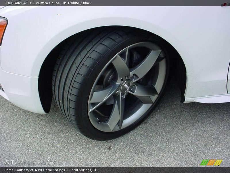 Ibis White / Black 2008 Audi A5 3.2 quattro Coupe