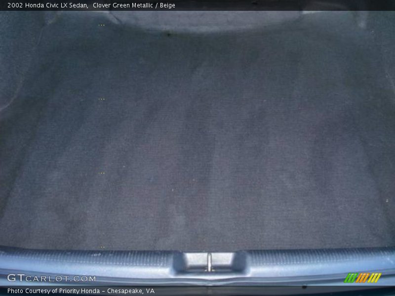 Clover Green Metallic / Beige 2002 Honda Civic LX Sedan