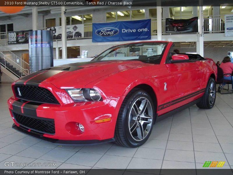 Torch Red / Charcoal Black 2010 Ford Mustang Shelby GT500 Convertible