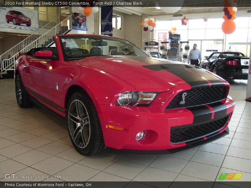 Torch Red / Charcoal Black 2010 Ford Mustang Shelby GT500 Convertible