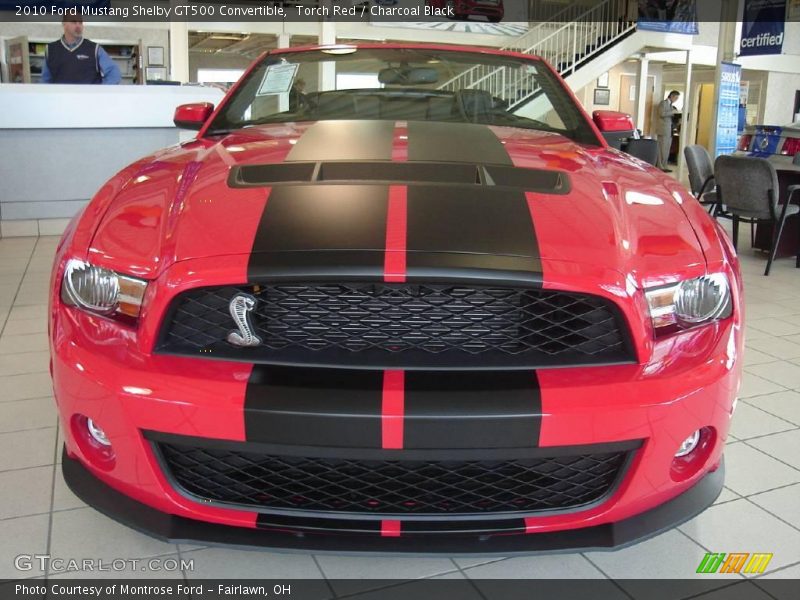 Torch Red / Charcoal Black 2010 Ford Mustang Shelby GT500 Convertible