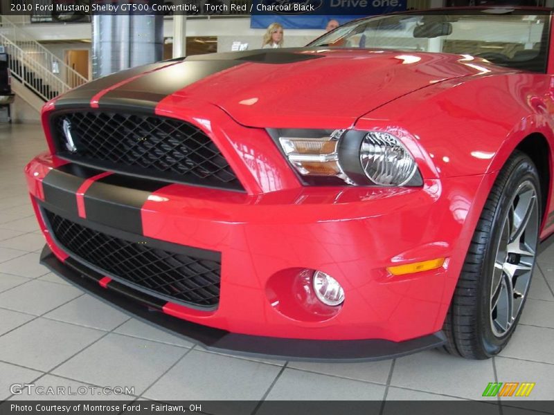 Torch Red / Charcoal Black 2010 Ford Mustang Shelby GT500 Convertible