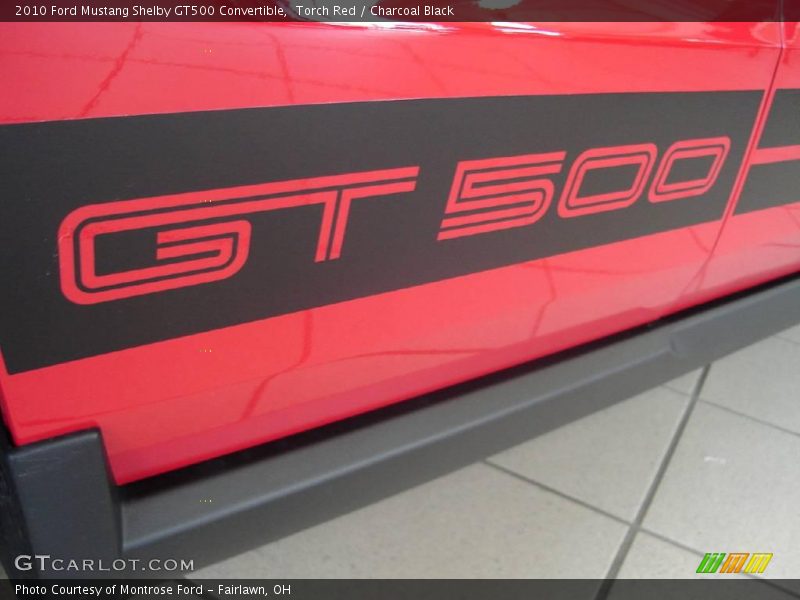 Torch Red / Charcoal Black 2010 Ford Mustang Shelby GT500 Convertible