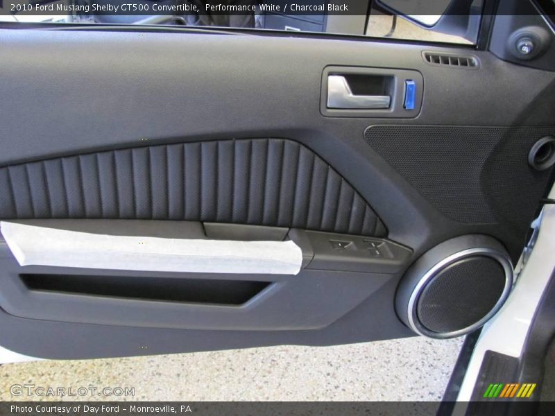 Performance White / Charcoal Black 2010 Ford Mustang Shelby GT500 Convertible