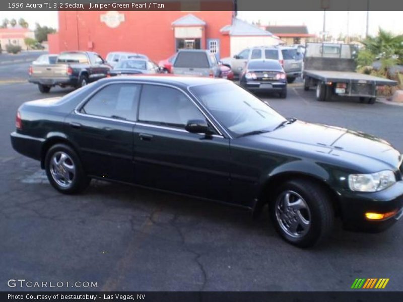 Juniper Green Pearl / Tan 1996 Acura TL 3.2 Sedan