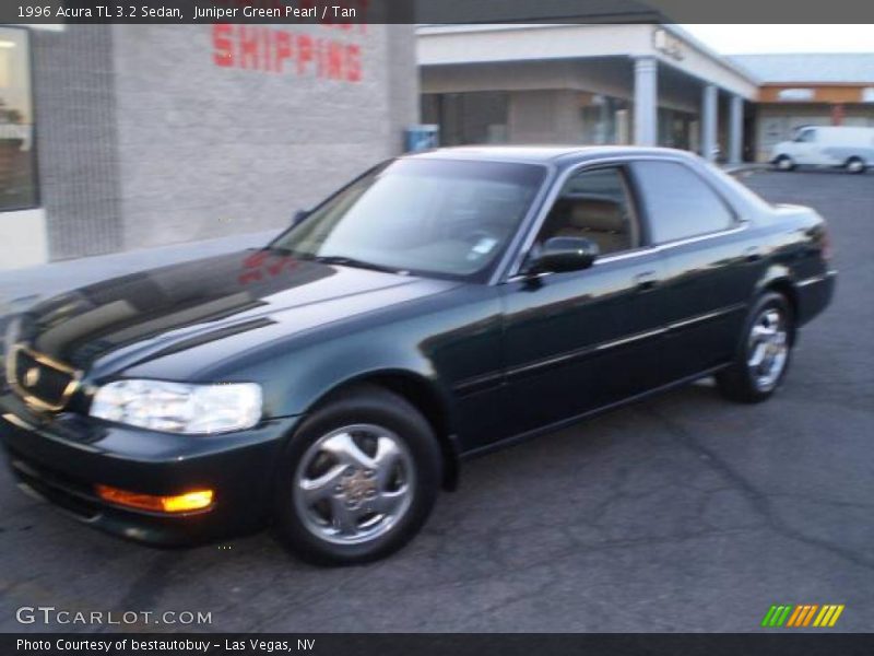 Juniper Green Pearl / Tan 1996 Acura TL 3.2 Sedan