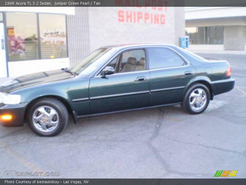 Juniper Green Pearl / Tan 1996 Acura TL 3.2 Sedan