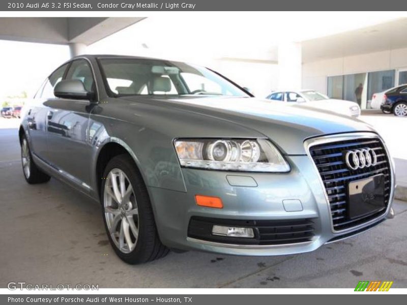 Condor Gray Metallic / Light Gray 2010 Audi A6 3.2 FSI Sedan