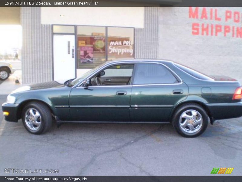 Juniper Green Pearl / Tan 1996 Acura TL 3.2 Sedan