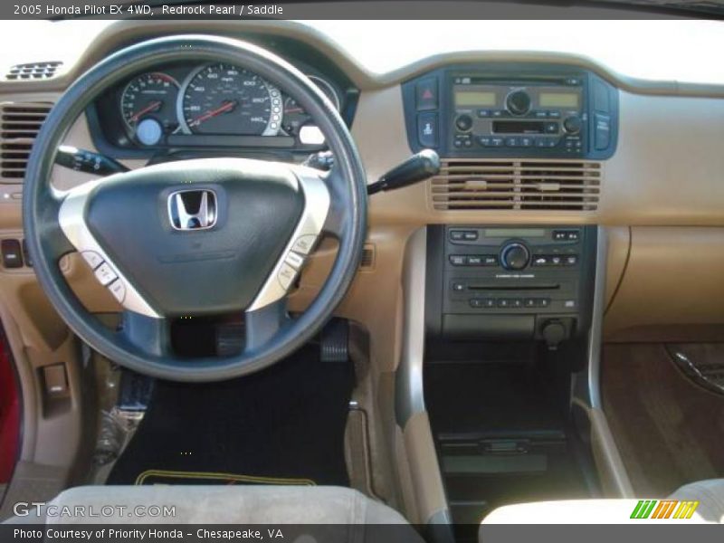 Redrock Pearl / Saddle 2005 Honda Pilot EX 4WD